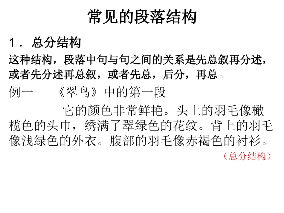 常见的段落结构_第1页