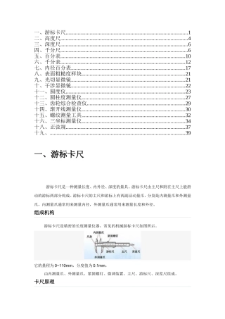常用零件测量工具