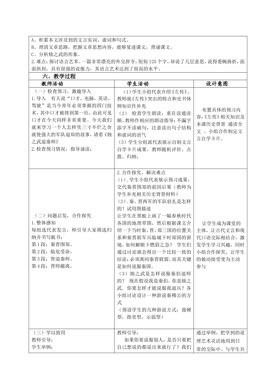 课题：《烛之武退秦师》教学设计_第2页