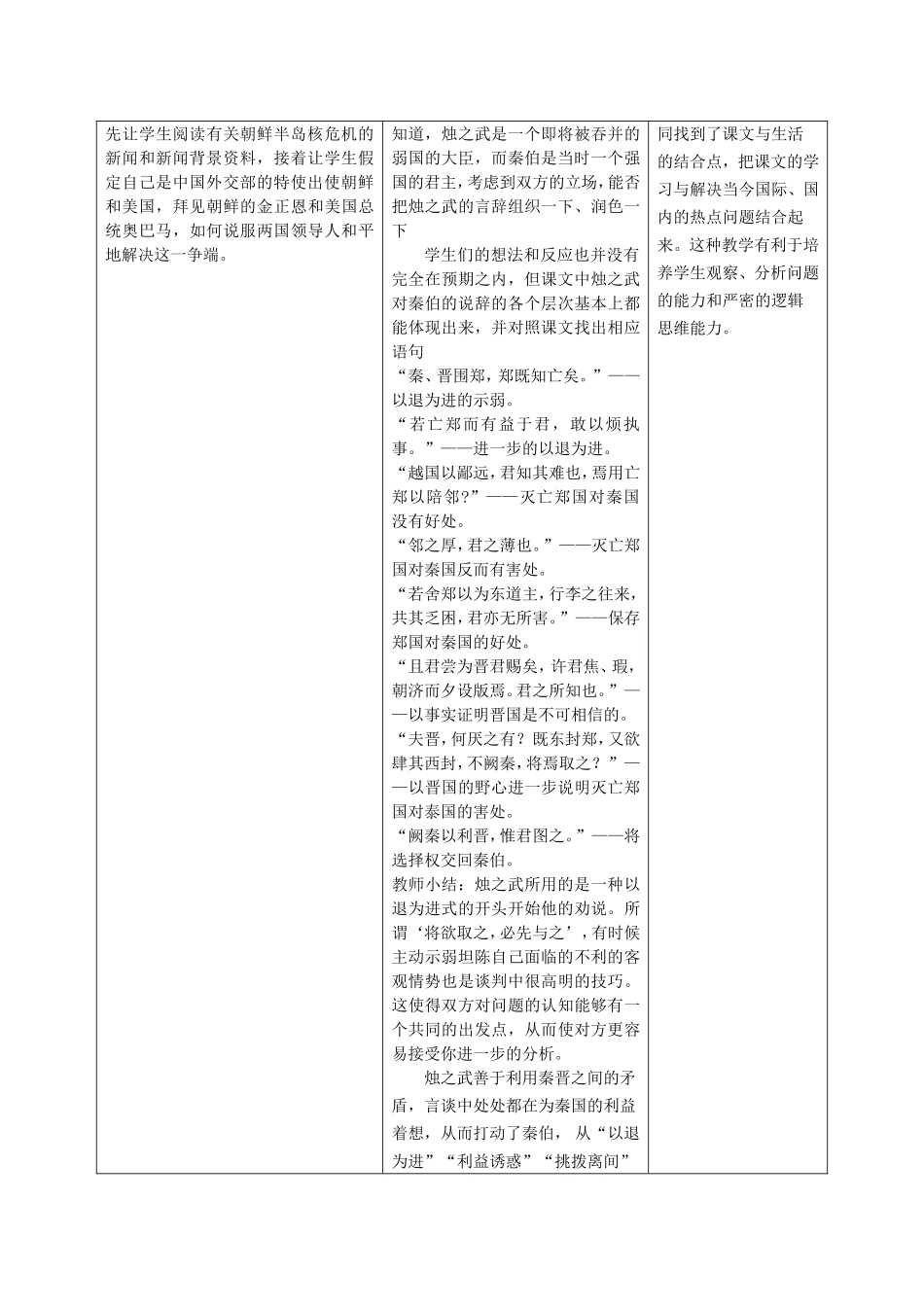 课题：《烛之武退秦师》教学设计_第3页