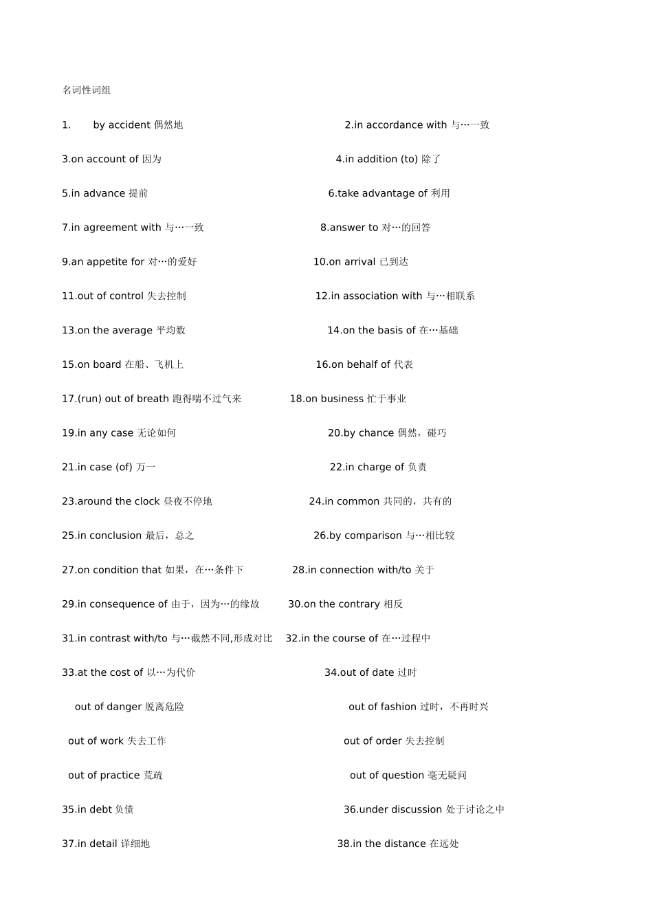 成人三级英语常考词汇(三)_第3页