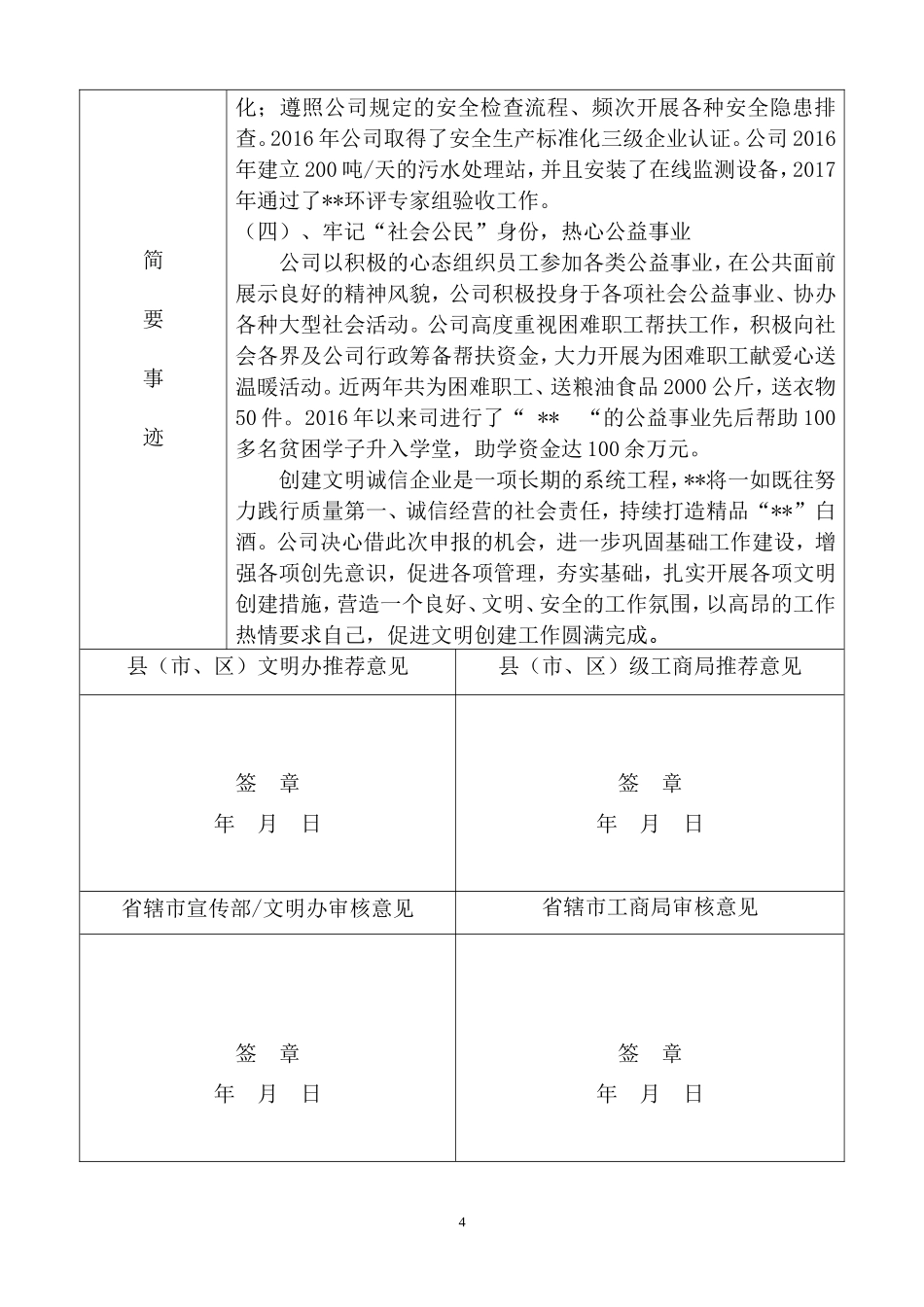 诚信经营示范企业申报表_第2页