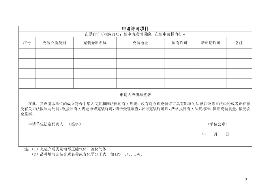 车用气瓶充装许可申请书_第3页