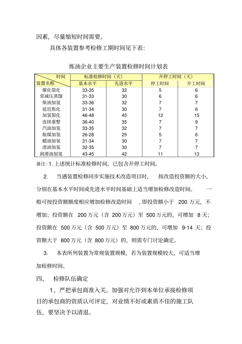 中石化炼油企业检修管理指导性意见_第3页