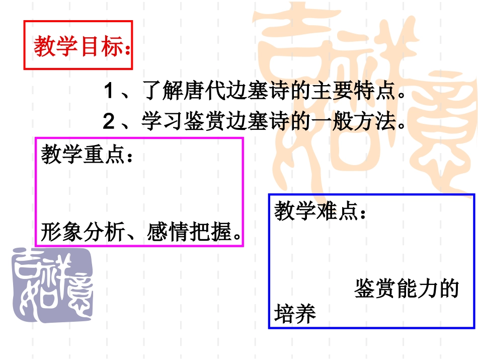 （教学精品边塞诗鉴赏指导讲解_第2页