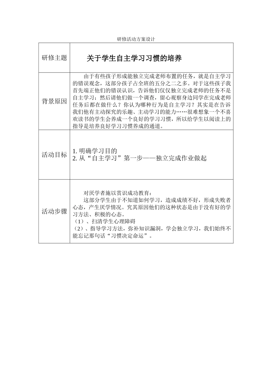 关于学生自主学习习惯的培养_第1页