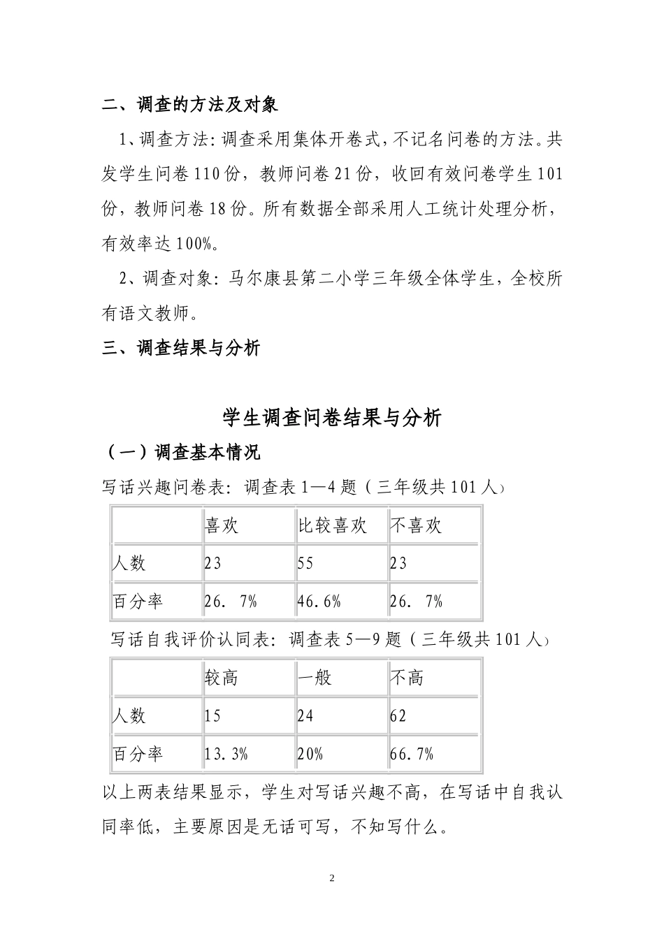 调查问卷分析_第2页