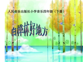 《白桦林好地方》课件