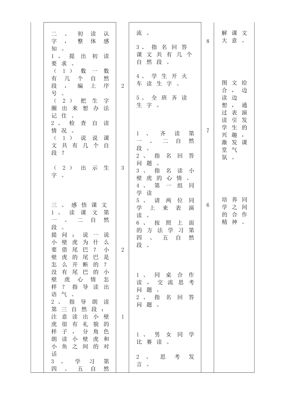 小壁虎借尾巴教案_第2页