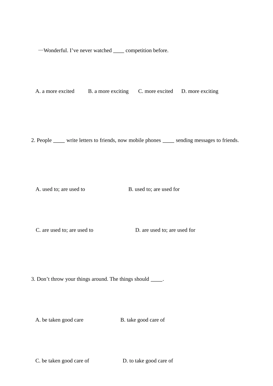 [教学]英语初三月测验题_第2页