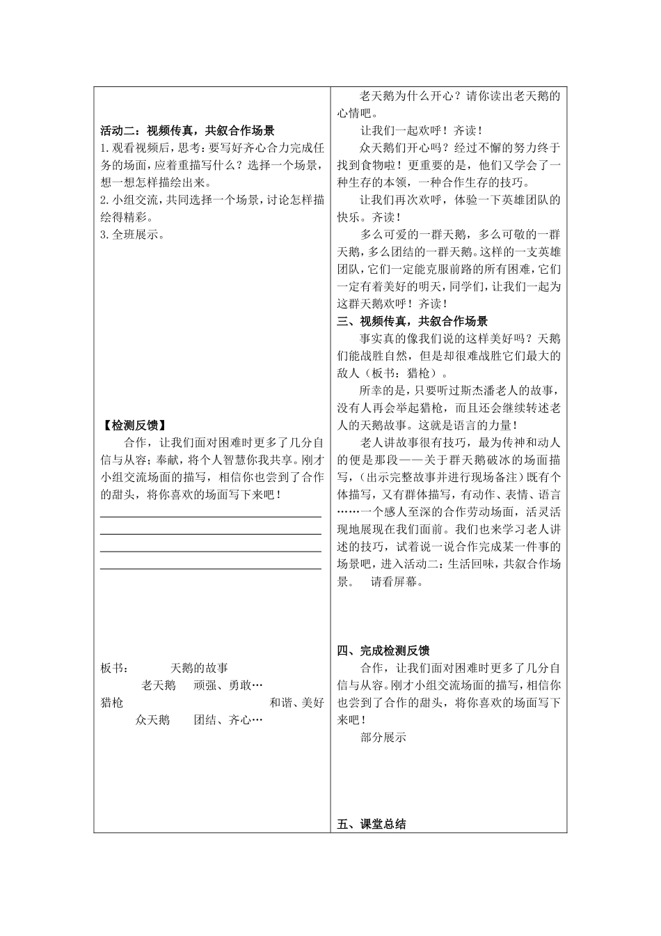 天鹅的故事导学案_第2页