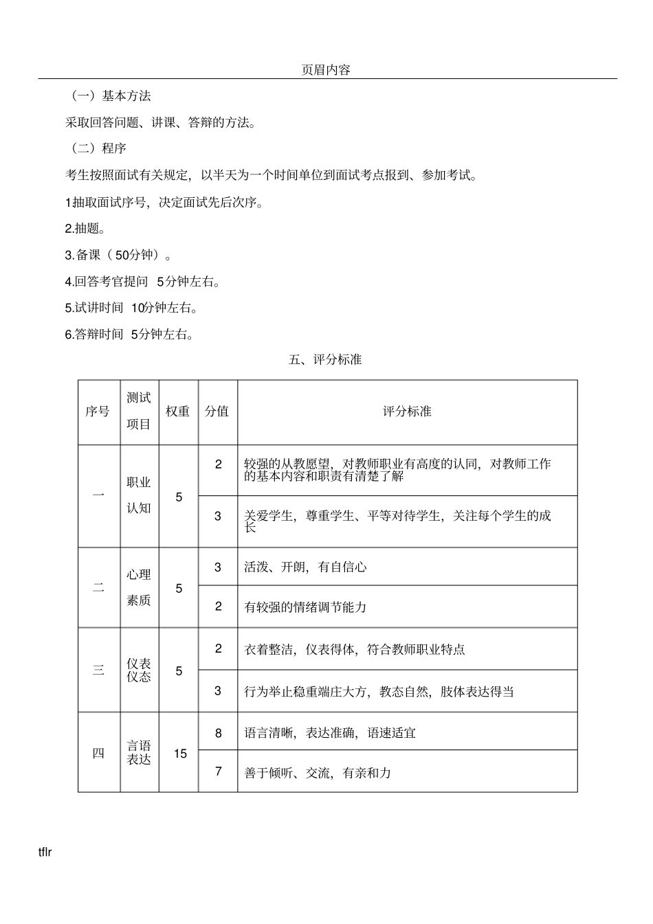 中等职业学校专业课、实习指导教师资格考试面试大纲_第3页
