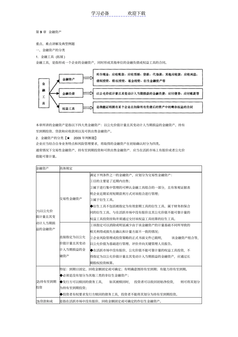 中级会计职称考试中级会计实务重、难点及典型例题_第1页