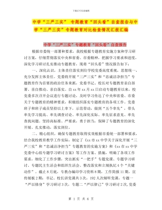 中学“三严三实”