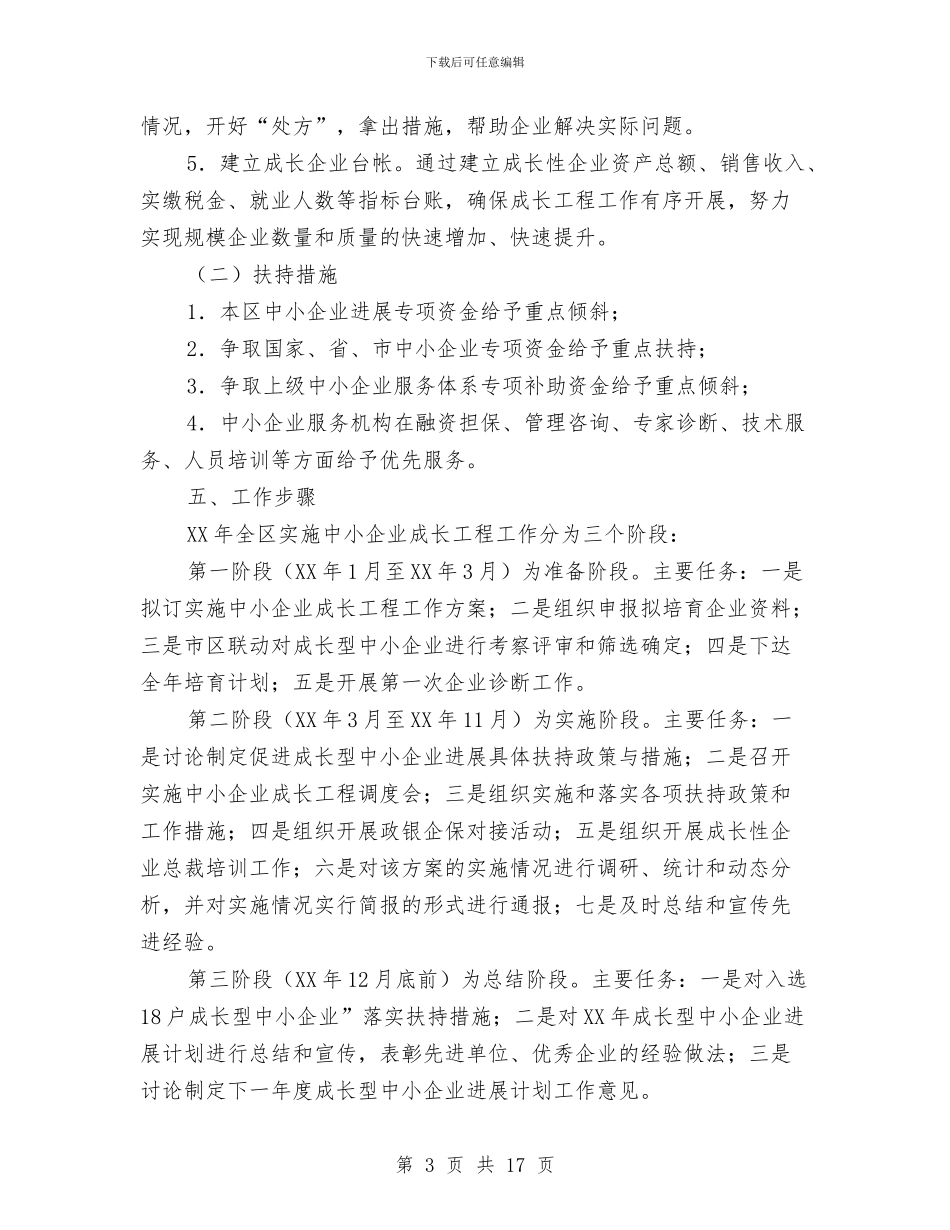 中小企业成长工程实施方案与中小企业调研报告汇编_第3页