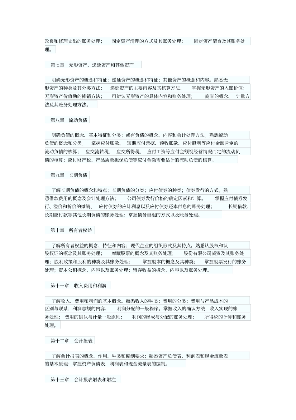 中级财务会计章节重点和难点提示_第3页