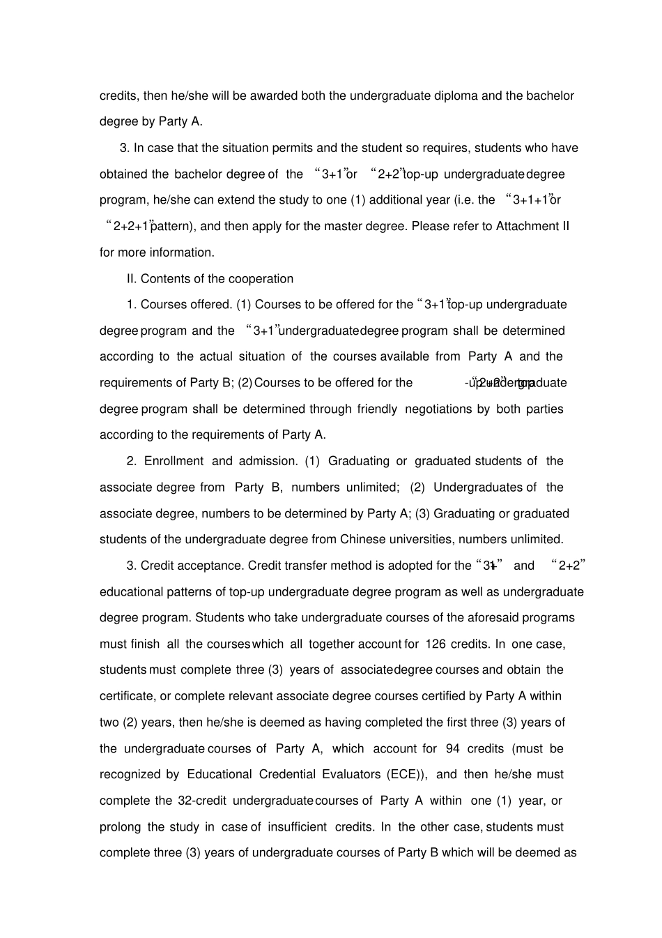 中美合作办学协议_英文_第3页