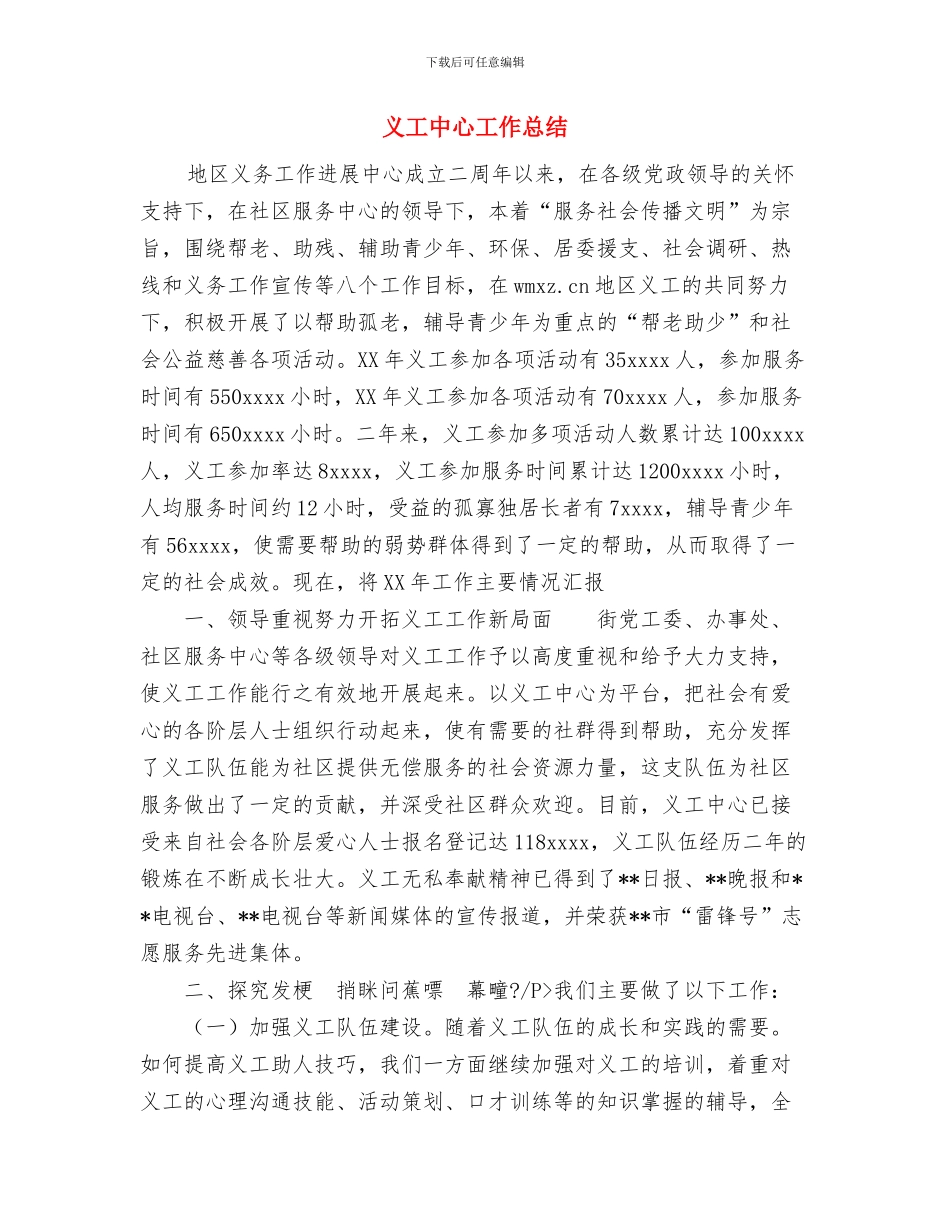 义工2024年终工作总结与义工中心工作总结汇编_第3页