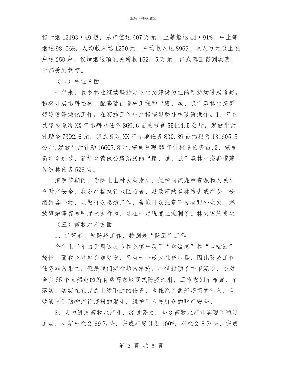 乡政府领导年终个人总结与乡村2024年党支部工作总结范文汇编_第2页