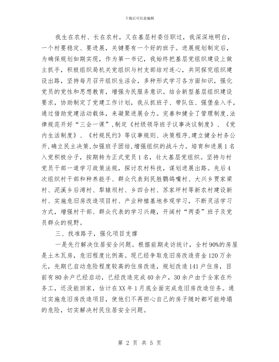 乡村第一书记驻村工作总结与乡村经济社会发展调研报告汇编_第2页