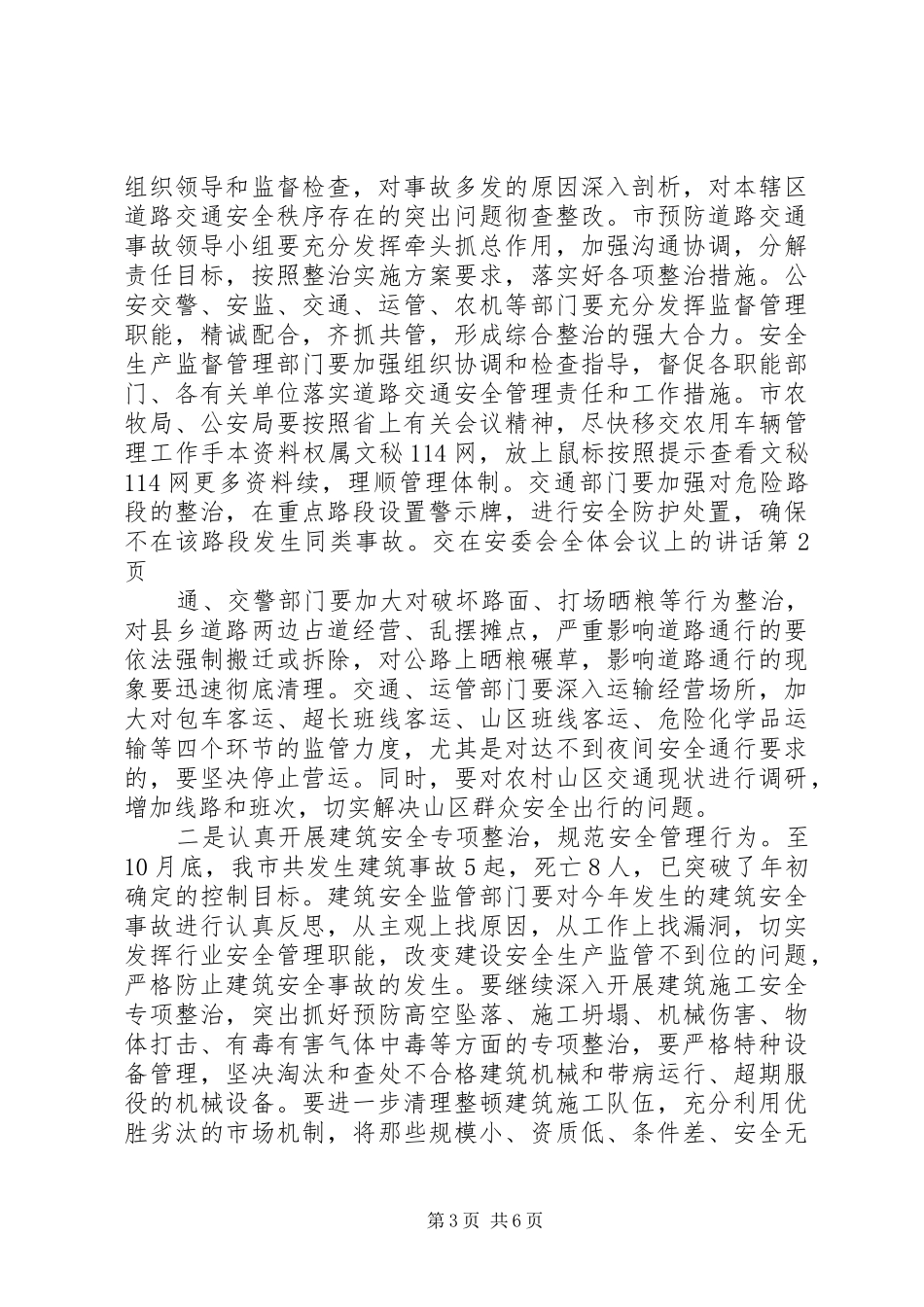 在安委会全体会议上的讲话_第3页