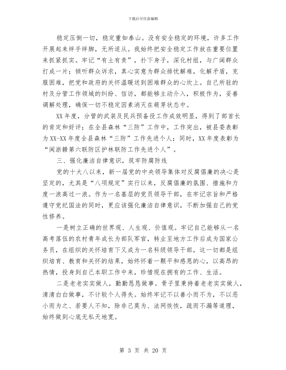 乡镇党委述德述职述廉报告3篇与乡镇党建个人工作总结汇编_第3页