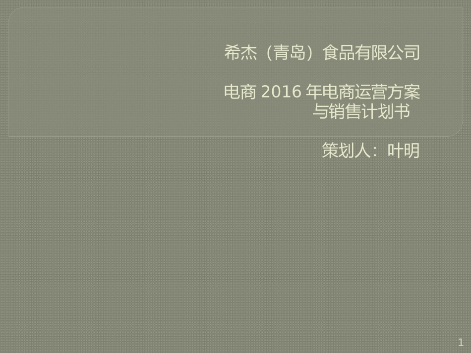 电商_代运营策划整体推广方案 (1)_第1页