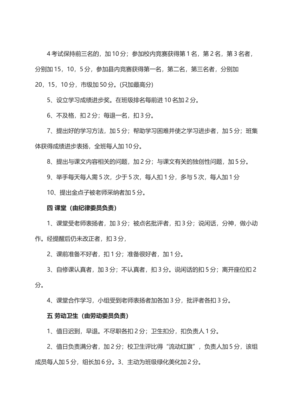 初中生班级管理规定_第3页