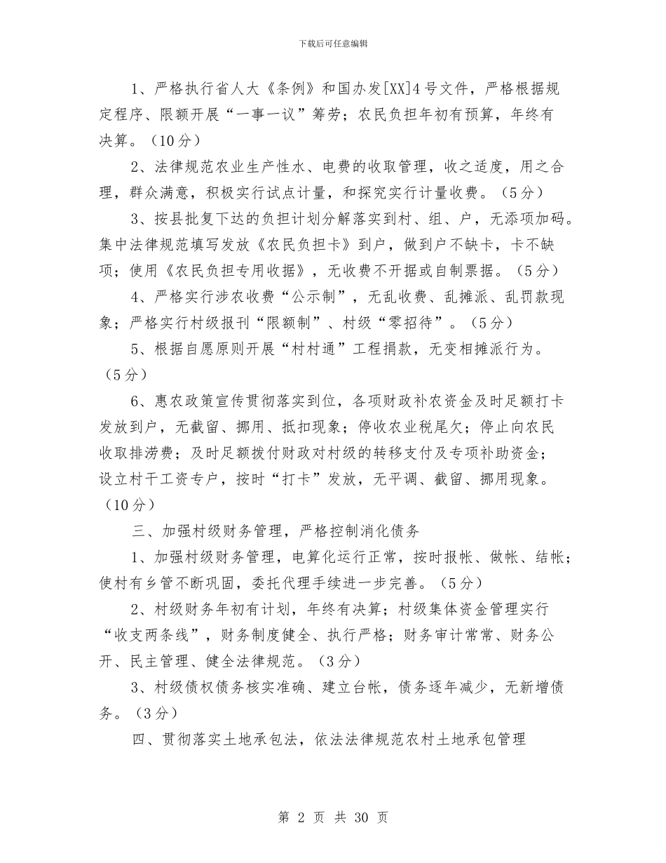 乡镇农民负担监管工作自评报告与乡镇农田水利基本建设总结汇编_第2页