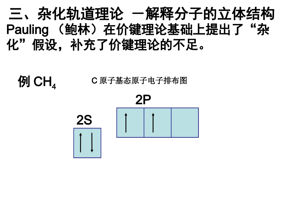 第二节杂化轨道 - 上课课件_第3页