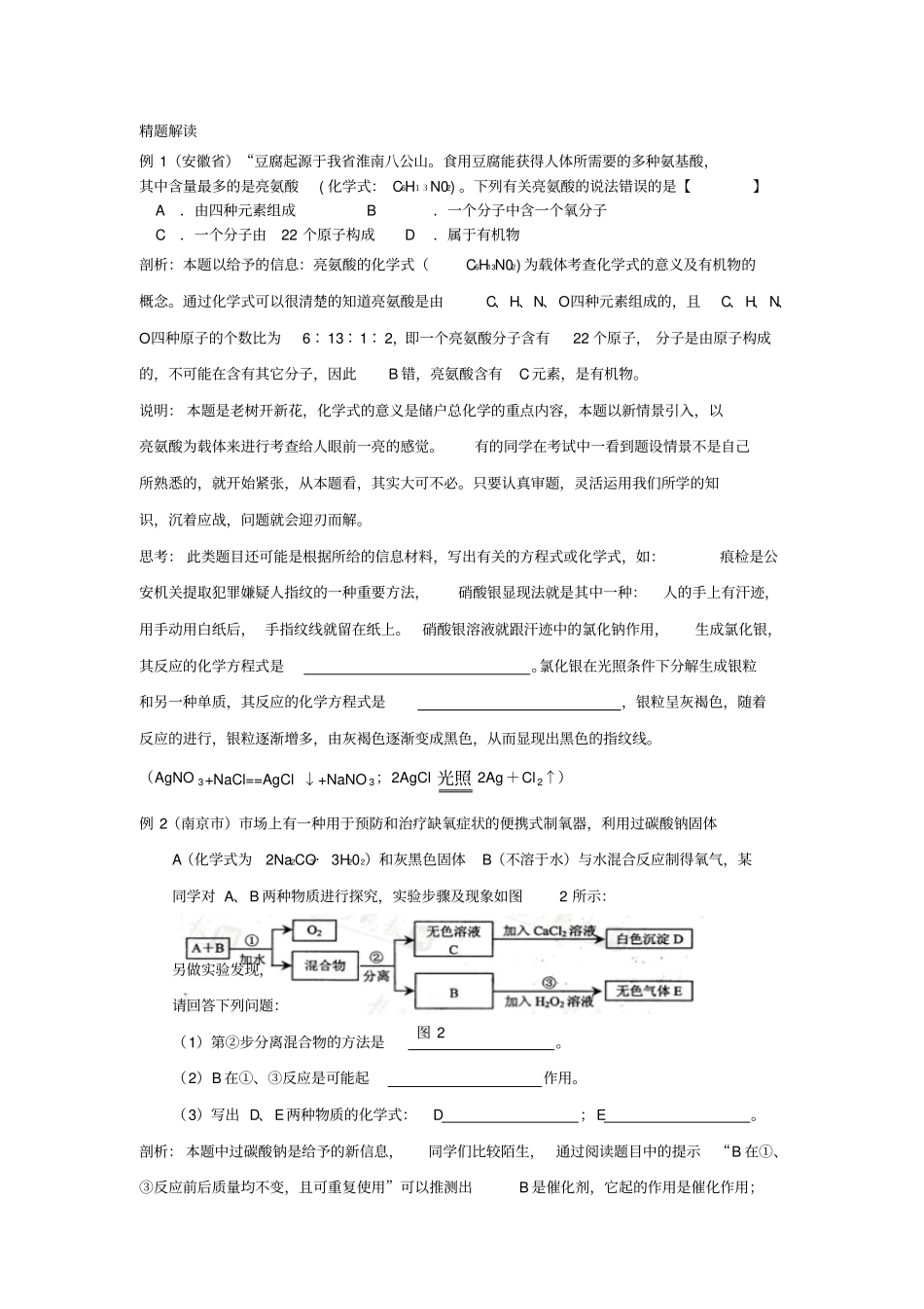 中考化学信息给予题_第2页