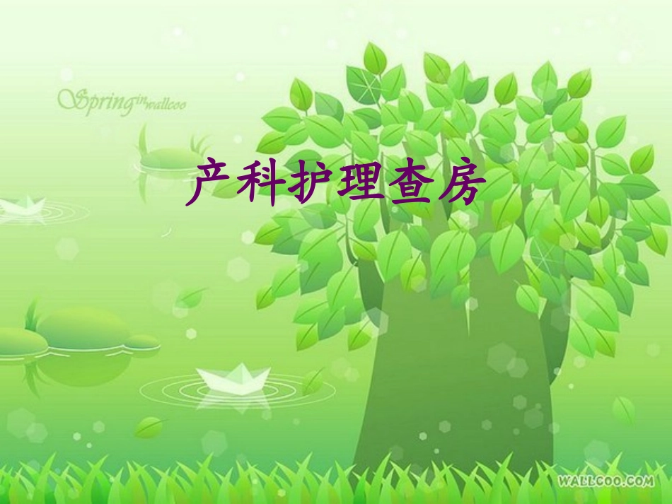 产科护理查房_第1页