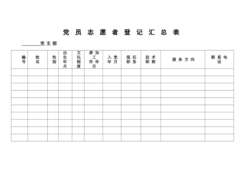 党员志愿者登记表_第3页
