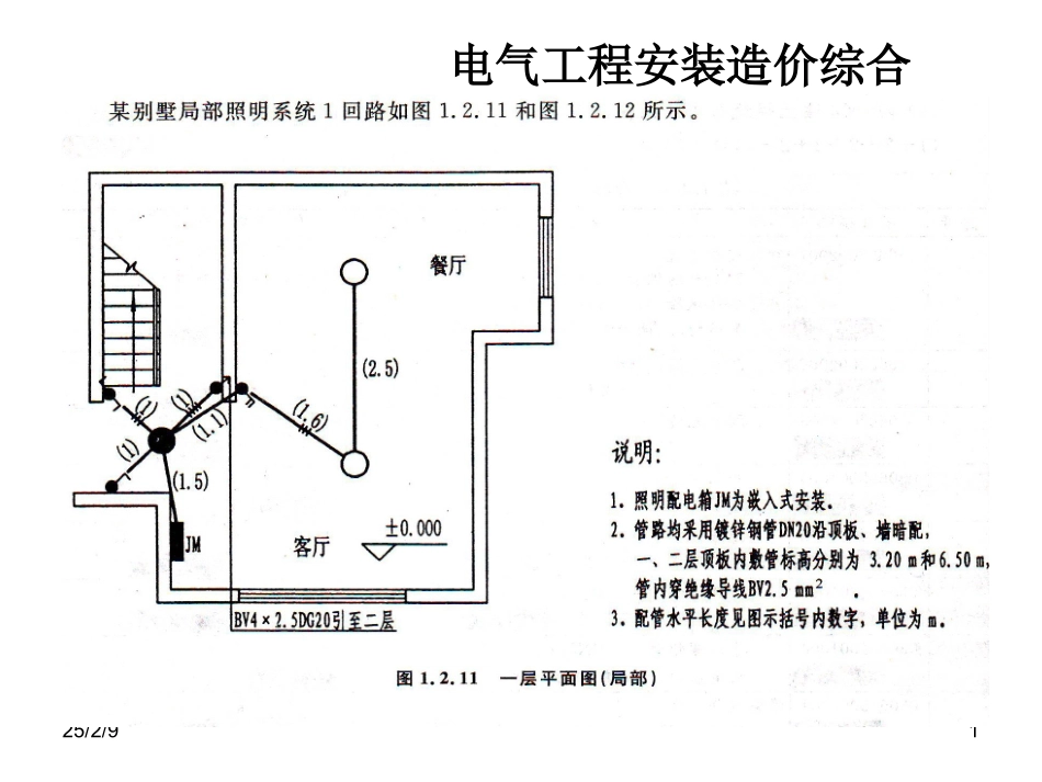 电气工程预算实例图文解析_第1页