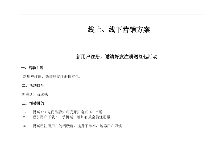 电商平台线上营销方案汇总_第1页