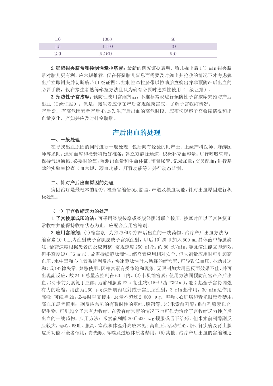 产后出血预防与处理指南(2014)_第3页