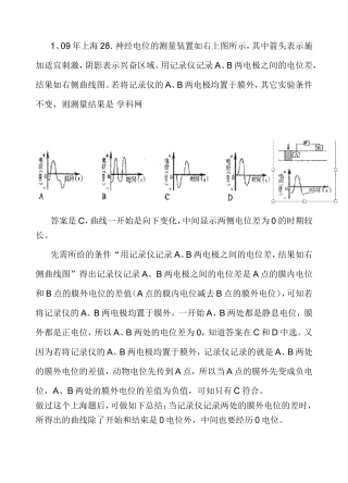 电位变化曲线分析