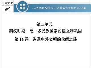 第14课  沟通中外文明的丝绸之路