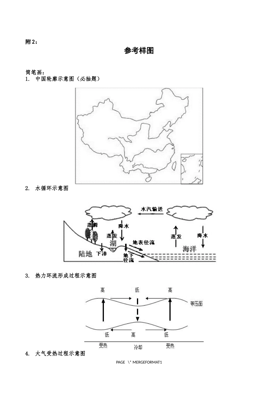 地理简笔画及板画题目及参考图(定稿)_第2页