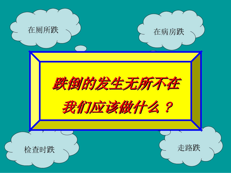 跌倒坠床的应急处理及预防课件_第3页