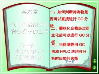 第六章气相色谱分析法在药物分析中的应用