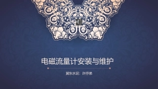 电磁流量计安装与维护