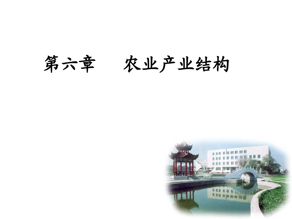 第六章  农业产业结构_第1页