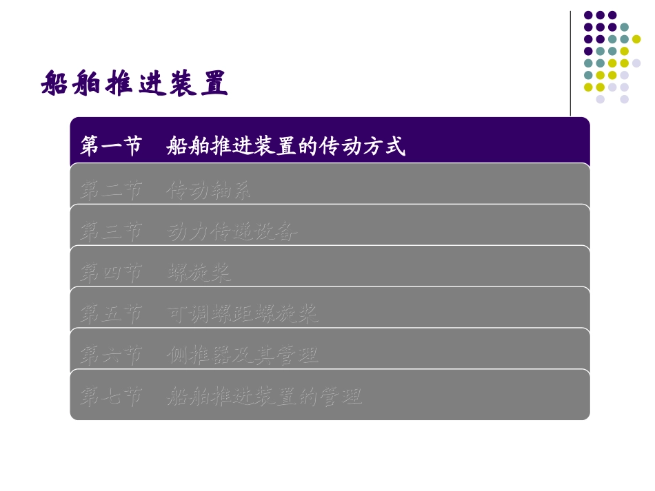 船舶动力装置技术管理课件 第二章 船舶推进装置_第3页