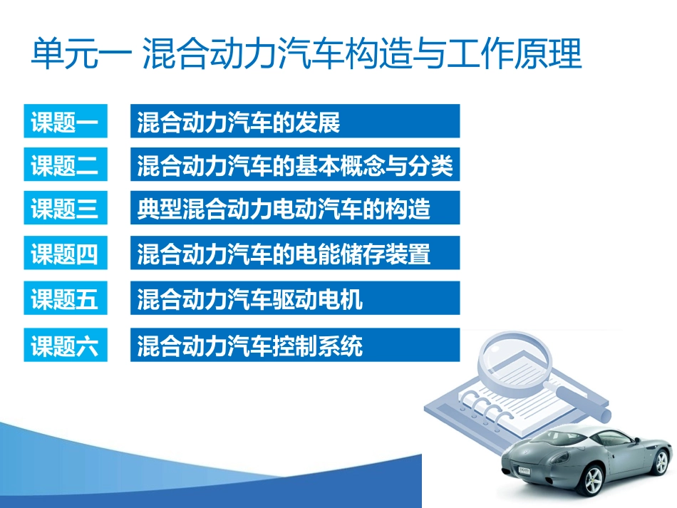 单元一：混合动力汽车构造与工作原理_第2页