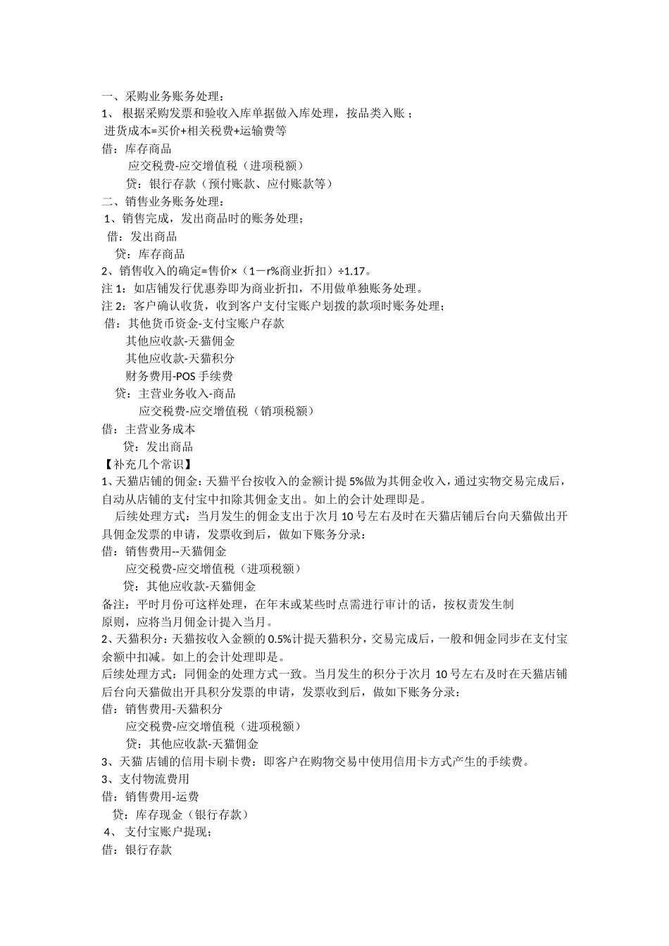 电商财务会计处理_第1页