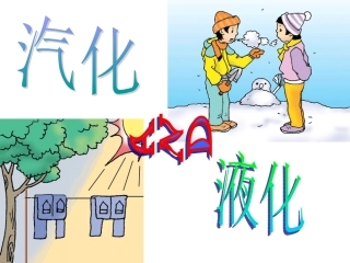 初中物理 汽化和液化