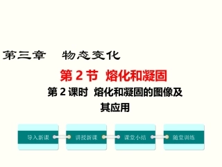 第2课时  熔化和凝固的图像及其应用