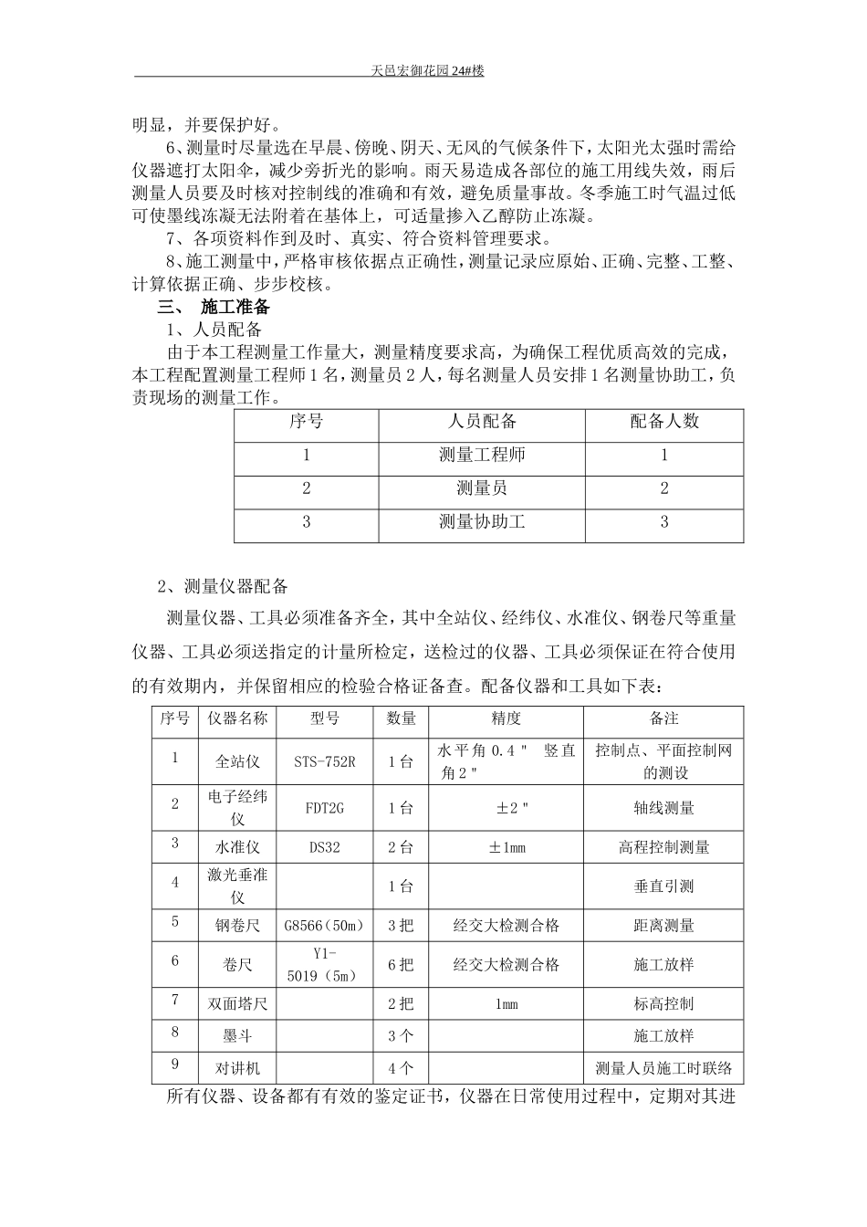定位测量放线施工方案 (2)_第2页