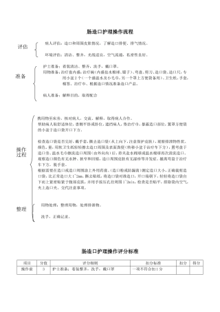 操作流程及评分最新标准